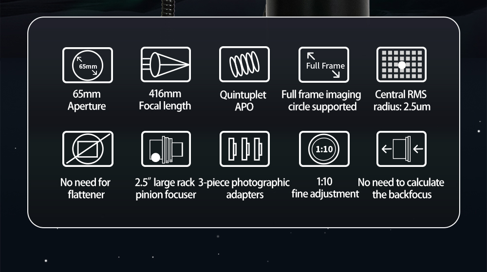  The very good correction and the self-flattening design make this small telescope a compact photo machine. [EN] 