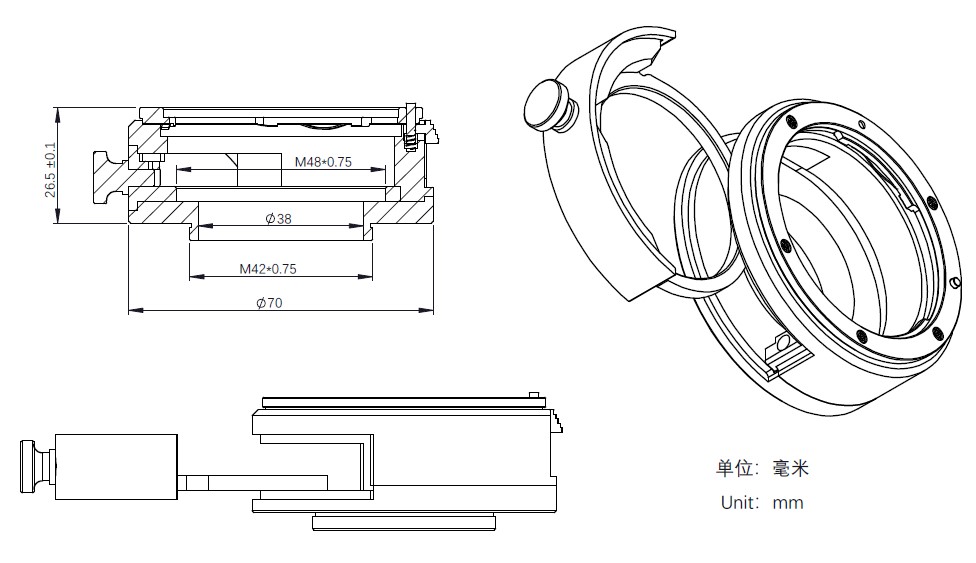  The New filter Drawer for EOS Lens，26.5mm thickness is independently designed by ZWO [EN] 