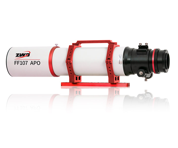  The FF107 is a transportable APO refractor for astrophotography with corrected field of view up to full frame sensor and for observation up to the highest magnification range. [EN] 