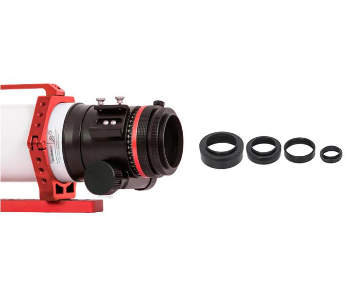  The FF80 is a very transportable APO refractor for astrophotography with corrected field of view up to full frame format and for observing up to the highest magnification range. [EN] 