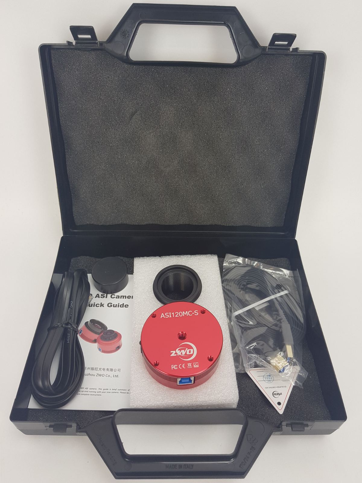 zwoptical asi120mc-s dotazione valigia rigida