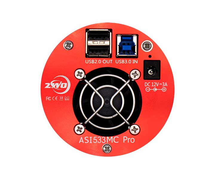     ZWO Color Cooled Astro Camera ASI 533MC Pro Sensore D=16mm
