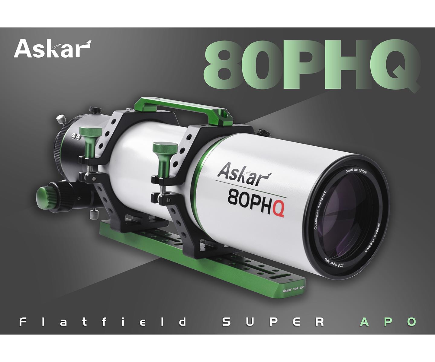   Askar 80PHQ 80 mm f/.5 Quadruplet Flatfield Super APO Astrograph  [EN] 