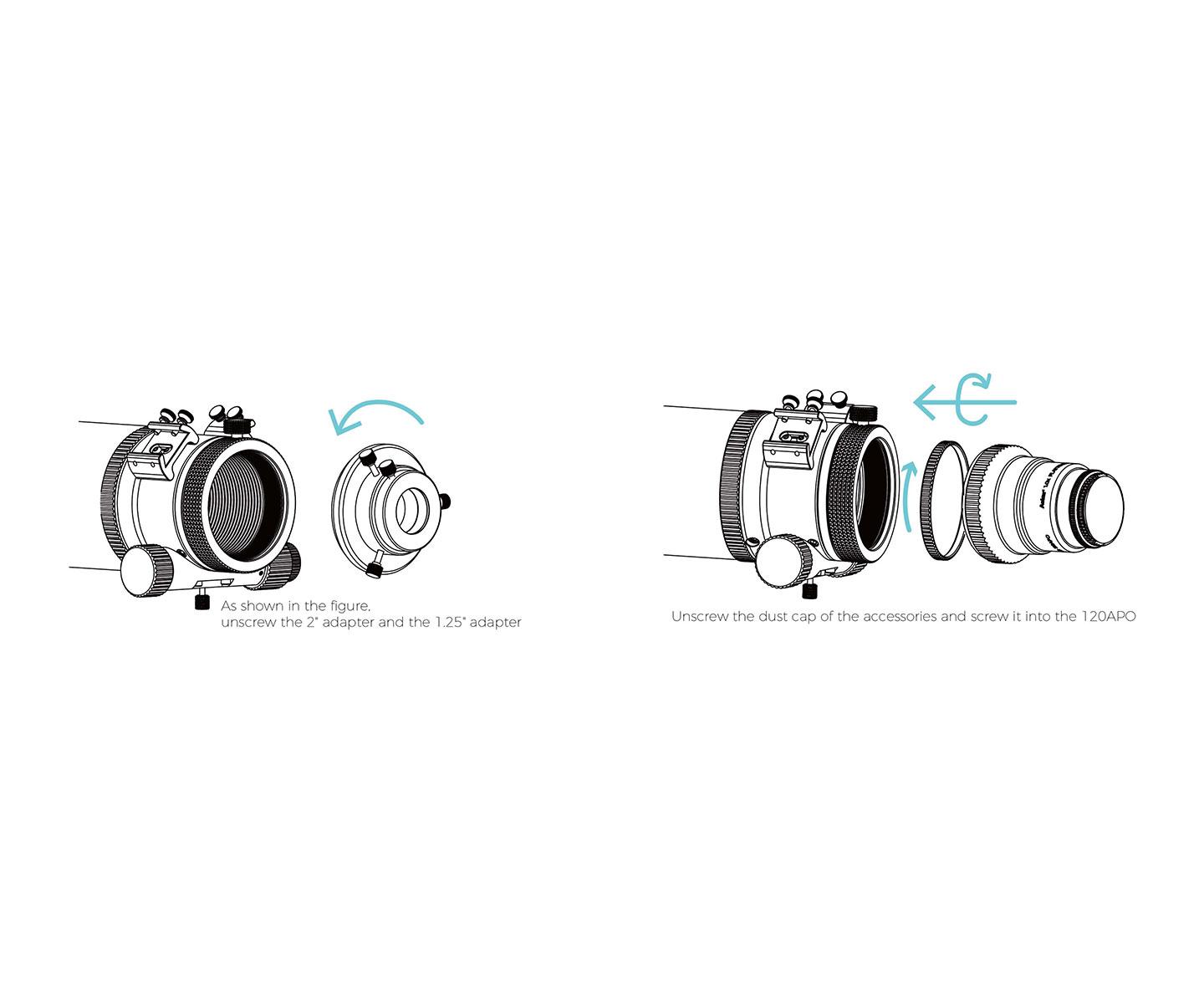  This flattener is designed for the Askar 103APO and corrects curvature and coma. [EN] 