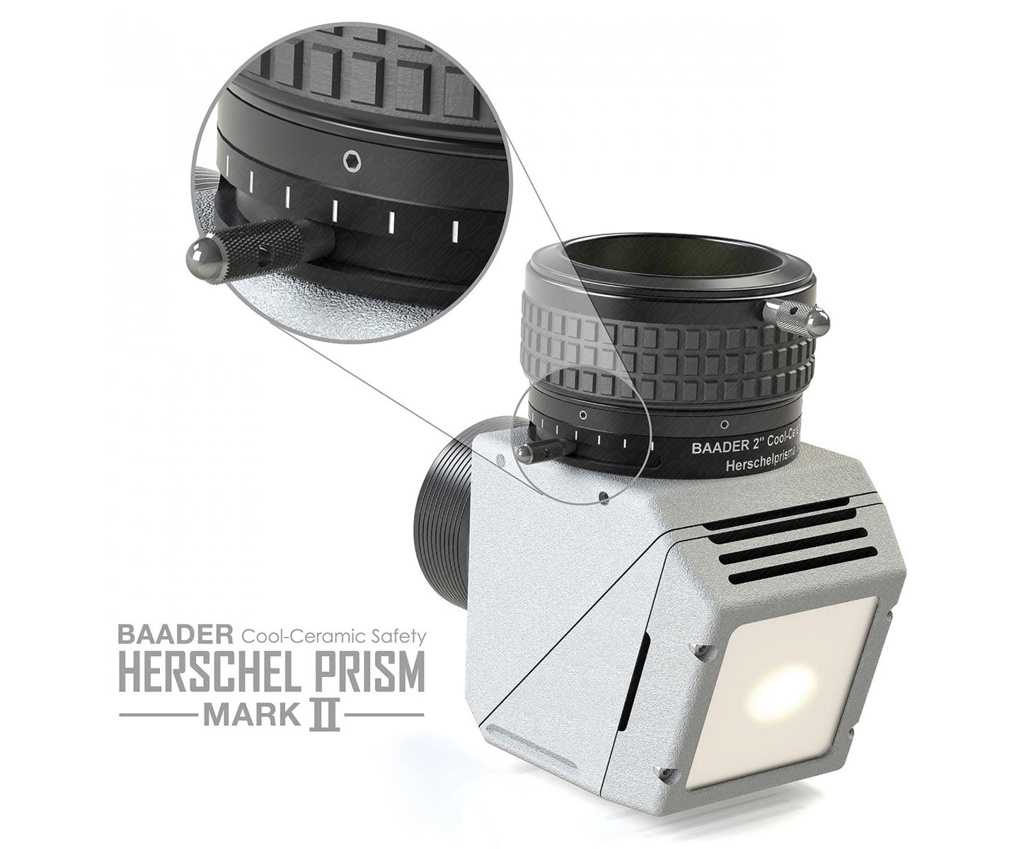  Baader 2″ Cool-Ceramic Safety – Prisma di Herschel Mark II versione fotografica con filtri polarizzatori e portaoculare ClickLock 2″ 