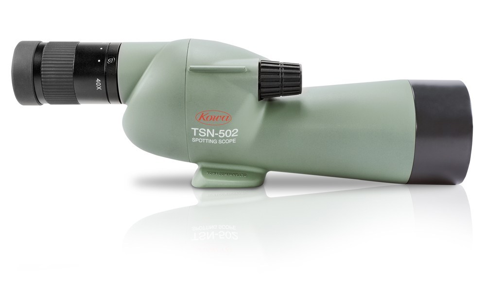  Kowa TSN 502. Corpo dritto e dotato di oculare zoom 20x-40x - Demo negozio, presenta imballo esterno con alcuni segni dovuti all'apertura e utilizzo del cannocchiale 