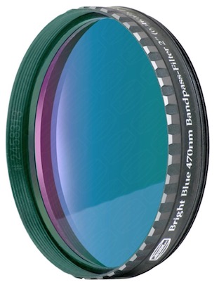  Filtro Blu visuale da 2" (50.8mm). Passabanda da 470nm 