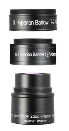  Lente di Barlow 2.25x specifica per oculare Hyperion Zoom, Multi Coated 