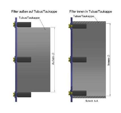   Euro EMC visual Solar Filter - D= 146 mm, for 155-202 mm telescope tubes  [EN] 
