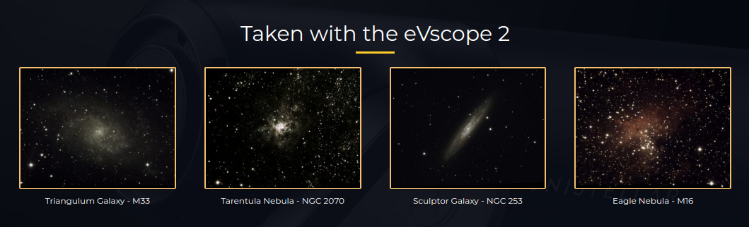  Unistellar Telescopio Newton 114 focale 450 - eVscope V2 con oculare Nikon 