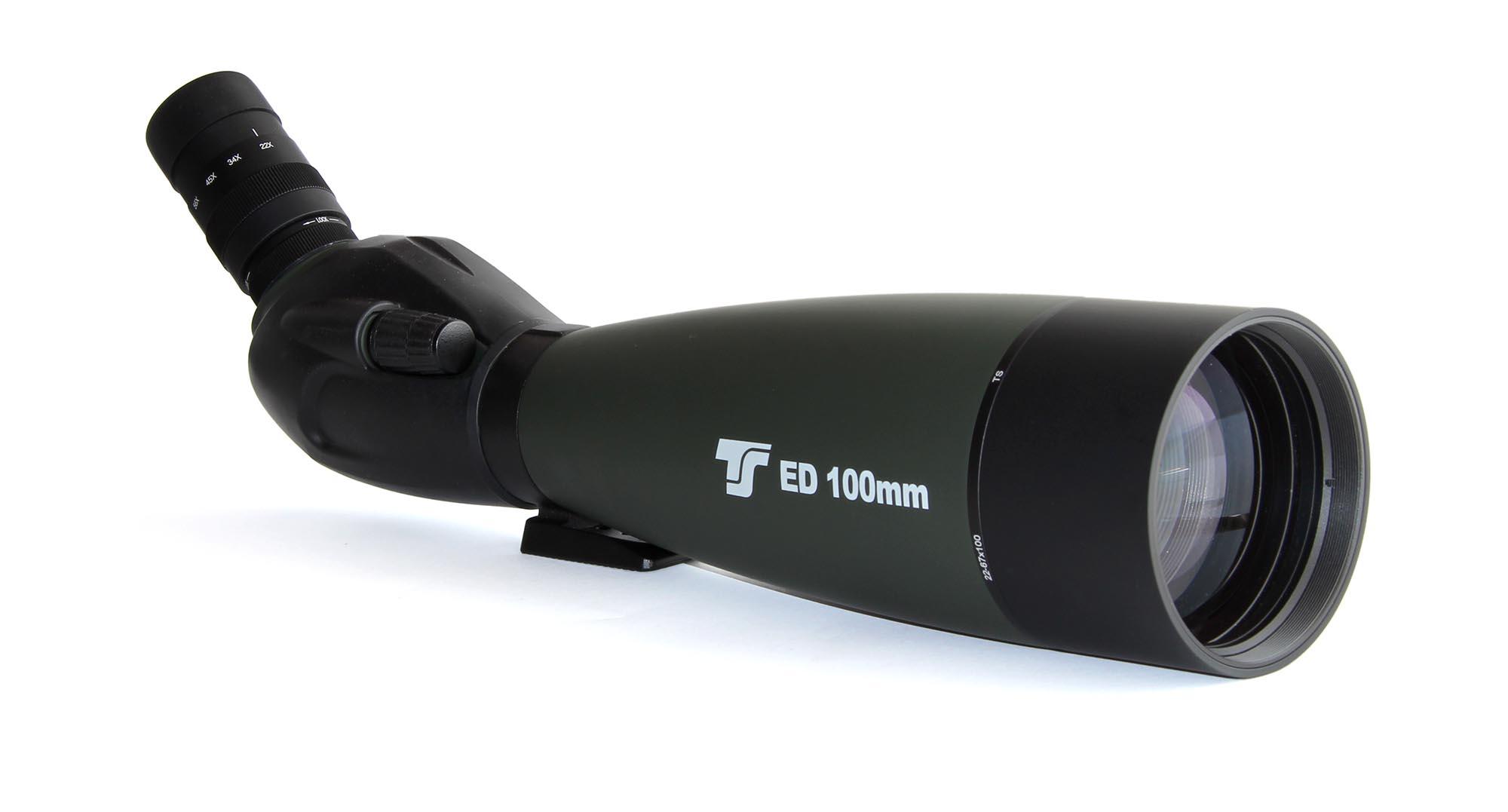  Il TS APO Spotting Scope Final 100 è uno strumento che garantisce un contrasto elevato, fedeltà cromatica ed un altissimo grado di nitidezza. Viene fornito con oculare zoom con barilotto da 31.8mm, e sviluppa ingrandimenti da 22X a 67X. 