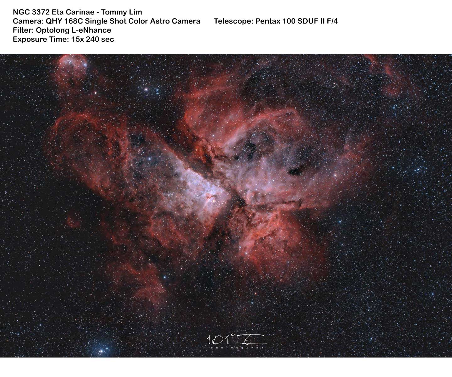  The L-eNhance dual bandpass filter allows nebula photography with colour cameras and reduces light pollution significantly. [EN] 