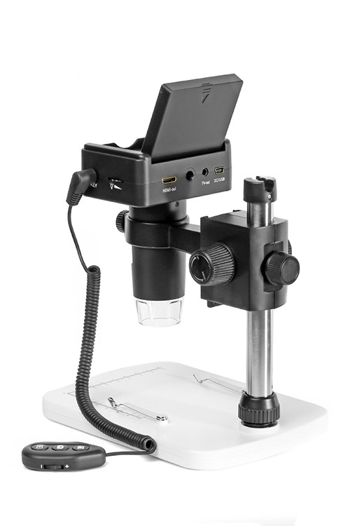  Microscopio portatile LCD 2,4" con supporto 