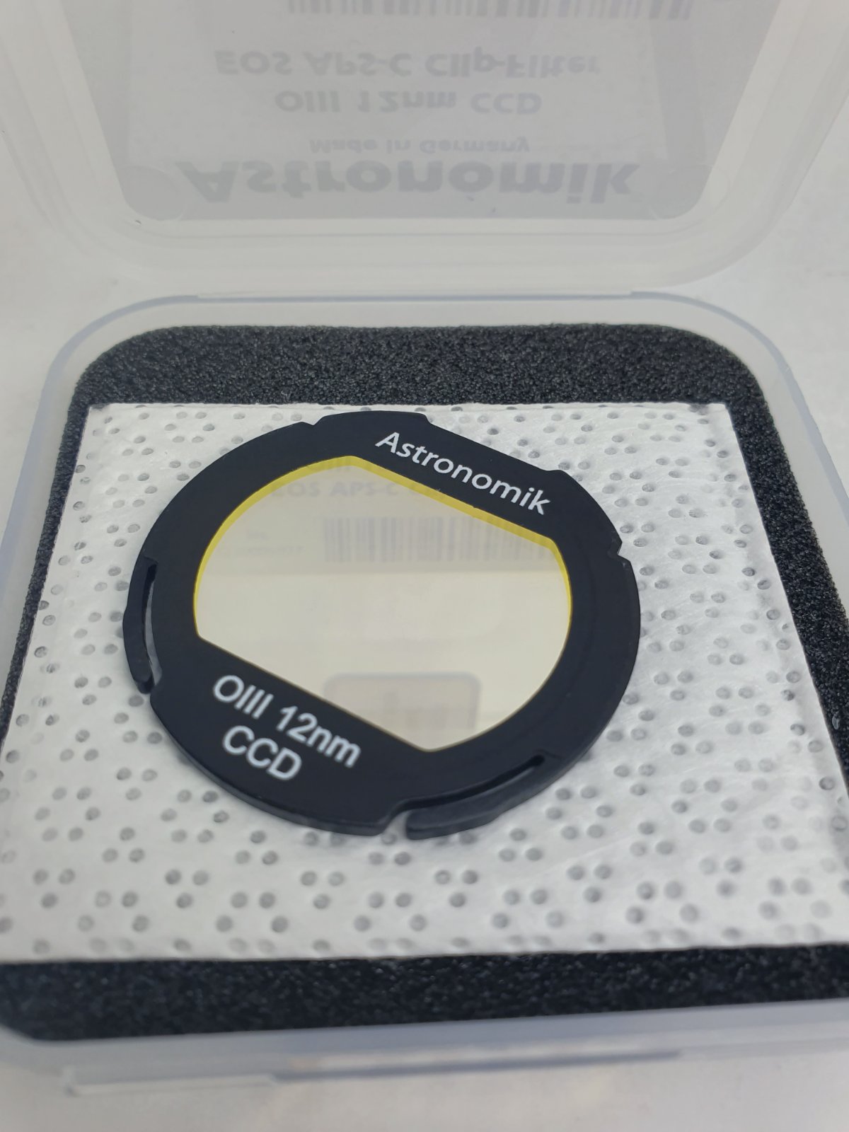  Filtro Astronomik OIII 12nm CCD Clip Canon EOS APS-C - Usato, ottime condizioni 