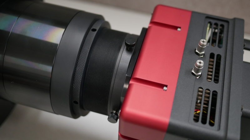  Adattatore Rainbow Astro per tubi ottici GSO RC con passo metrico M117x1m verso portaoculari da 3,5"; dotato di riduttore di serie da portaoculari 3,5" a 2" 