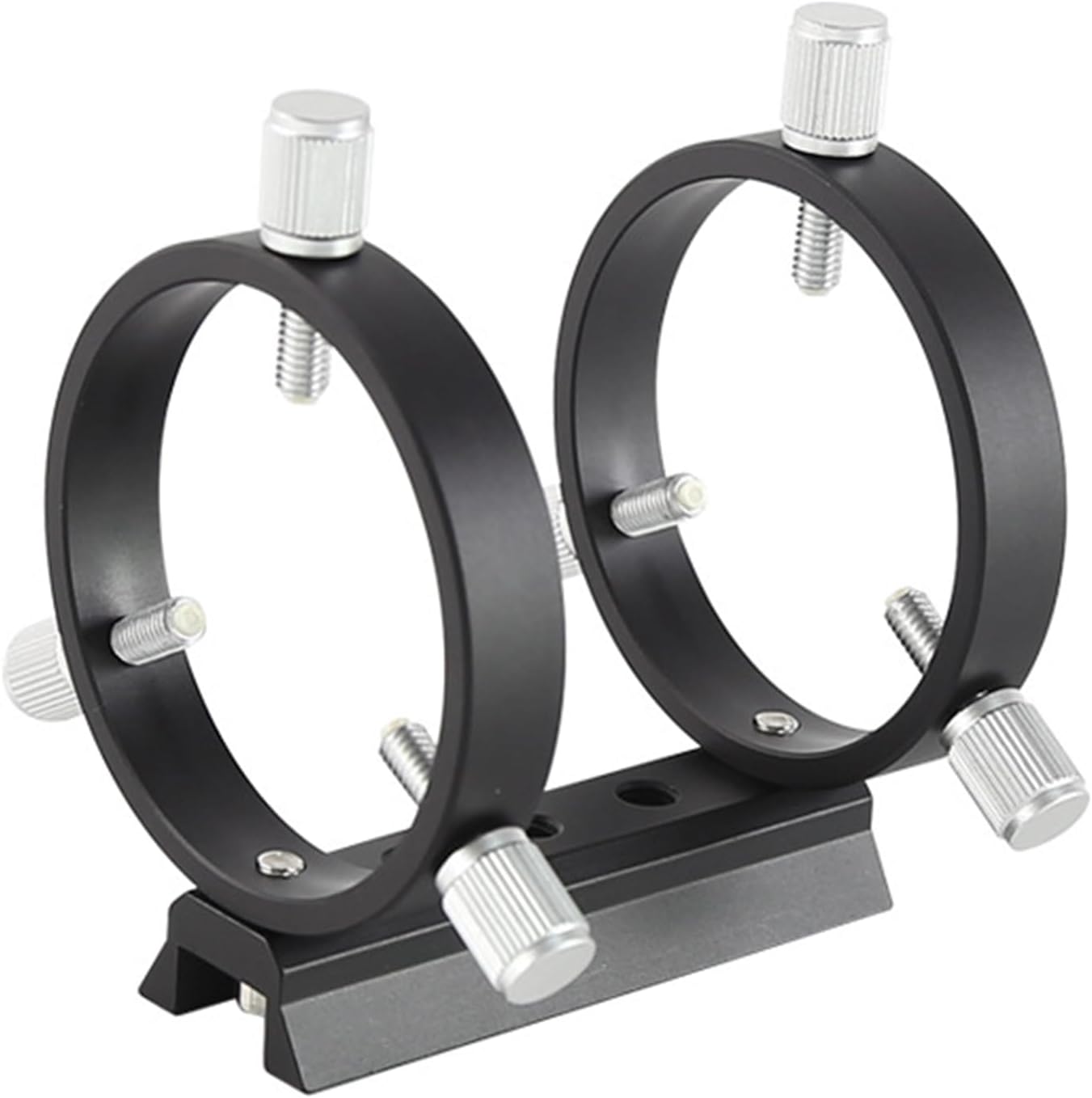  Set di anelli di guida regolabili con diametro interno 80mm su barra mini vixen per tele guida 60 mm 
