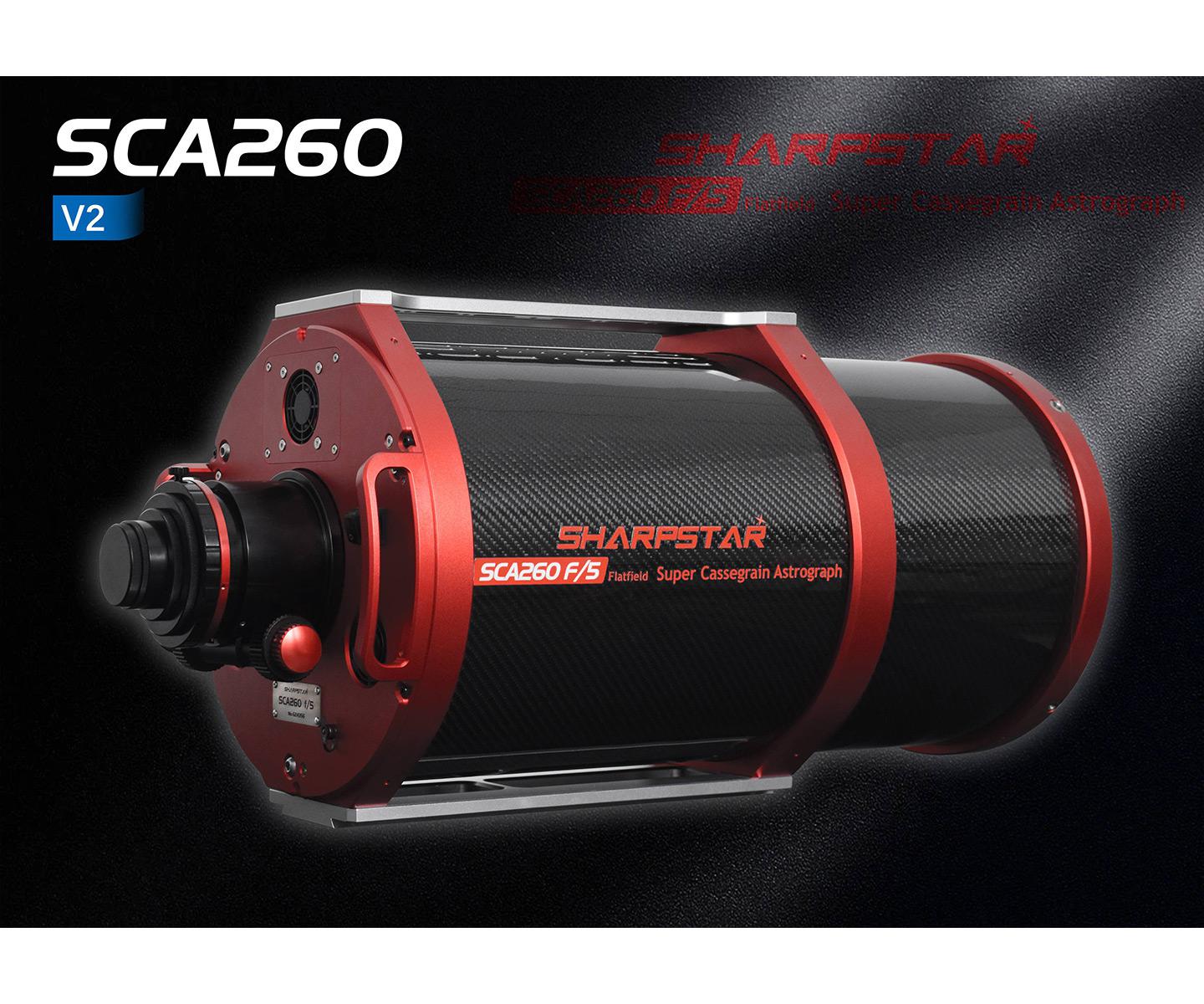  The Sharpstar SCA 260 Aspherical Cassegrain Astrograph is optimized for astrophotography with large sensors and high resolution. [EN] 