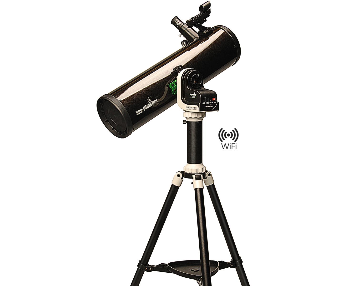  Telescopio Sky-Watcher Newton 130mm f/5 su montatura Wi-Fi AZ-GTi   Disponibile al noleggio con cauzione e opzione di acquisto. Contattaci per maggiori informazioni.   