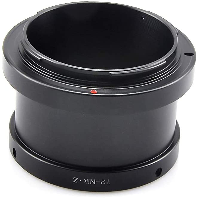  Adattatore per obiettivo con filettatura T-Mount T2, compatibile con Nikon Z 7 e per fotocamera Nikon Z 6 senza specchio 