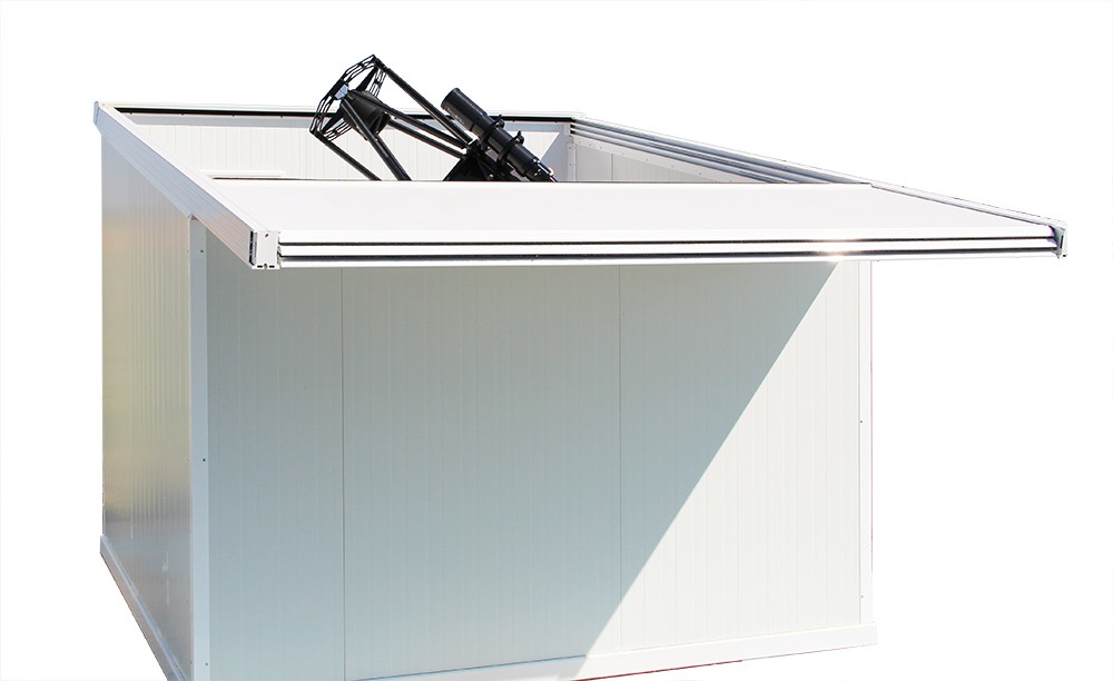  Shelter Tecnosky con tetto scorrevole motorizzato - dimensione 1,5x1,5 metri 