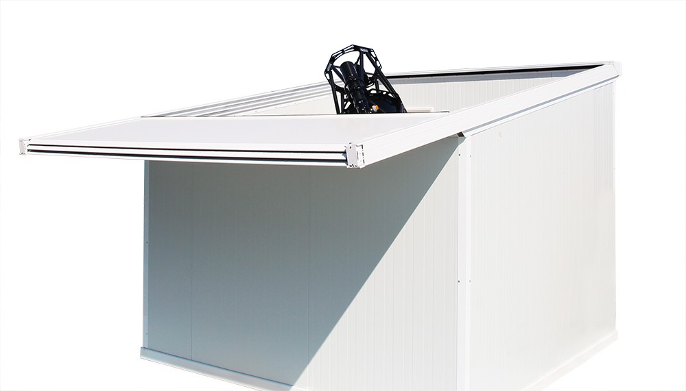  Shelter Tecnosky con tetto scorrevole motorizzato - dimensione 1,5x1,5 metri 