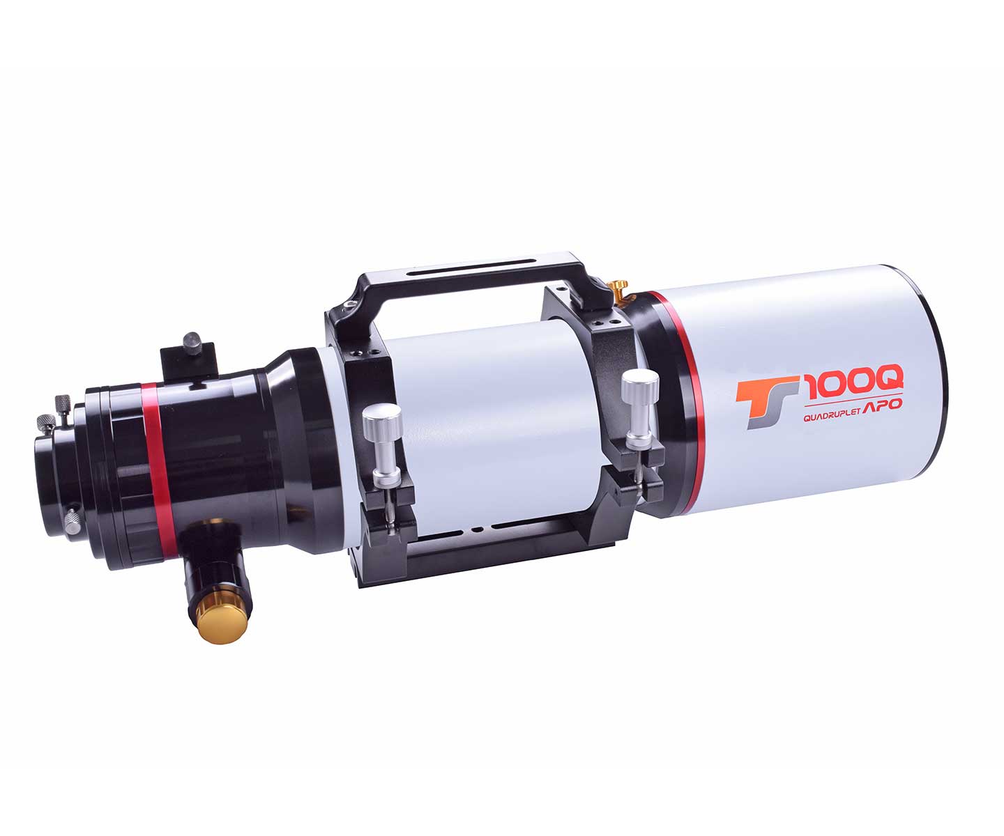  The TSQ-100ED apochromat for astrophotography offers a gigantic fully corrected and illuminated image field. [EN] 