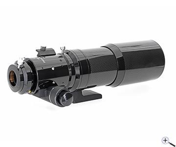  The 80 mm Apo with 500 mm focal length convinces by a color-clean image and a very good mechanics. Due to the carbon tube, the apo is particularly light [EN] 