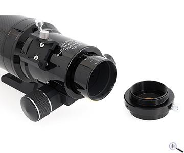  The 80 mm Apo with 500 mm focal length convinces by a color-clean image and a very good mechanics. Due to the carbon tube, the apo is particularly light [EN] 