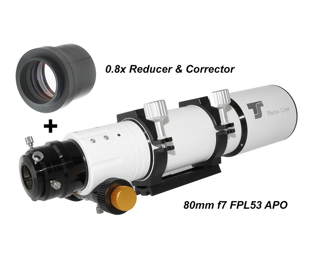  TS-Optics 80 mm f/5.6 FPL53 APO with corrector for astrophotography - BUNDLE [EN] 