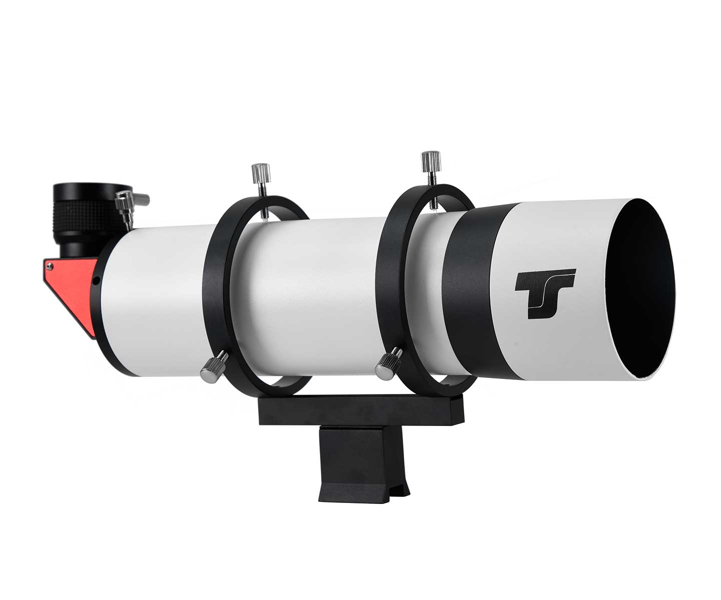 
TS-Optics 80 mm angled finder and guide scope with 90° view - 1.25" and T2 connector [EN]
