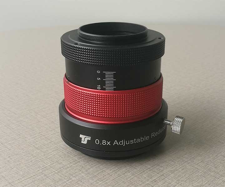  TS 0.8x Photoline focal reducer and corrector for APO and ED refractor telescopes from 70 mm to 102 mm aperture with integrated fine tuning - no more adapter battle! [EN] 