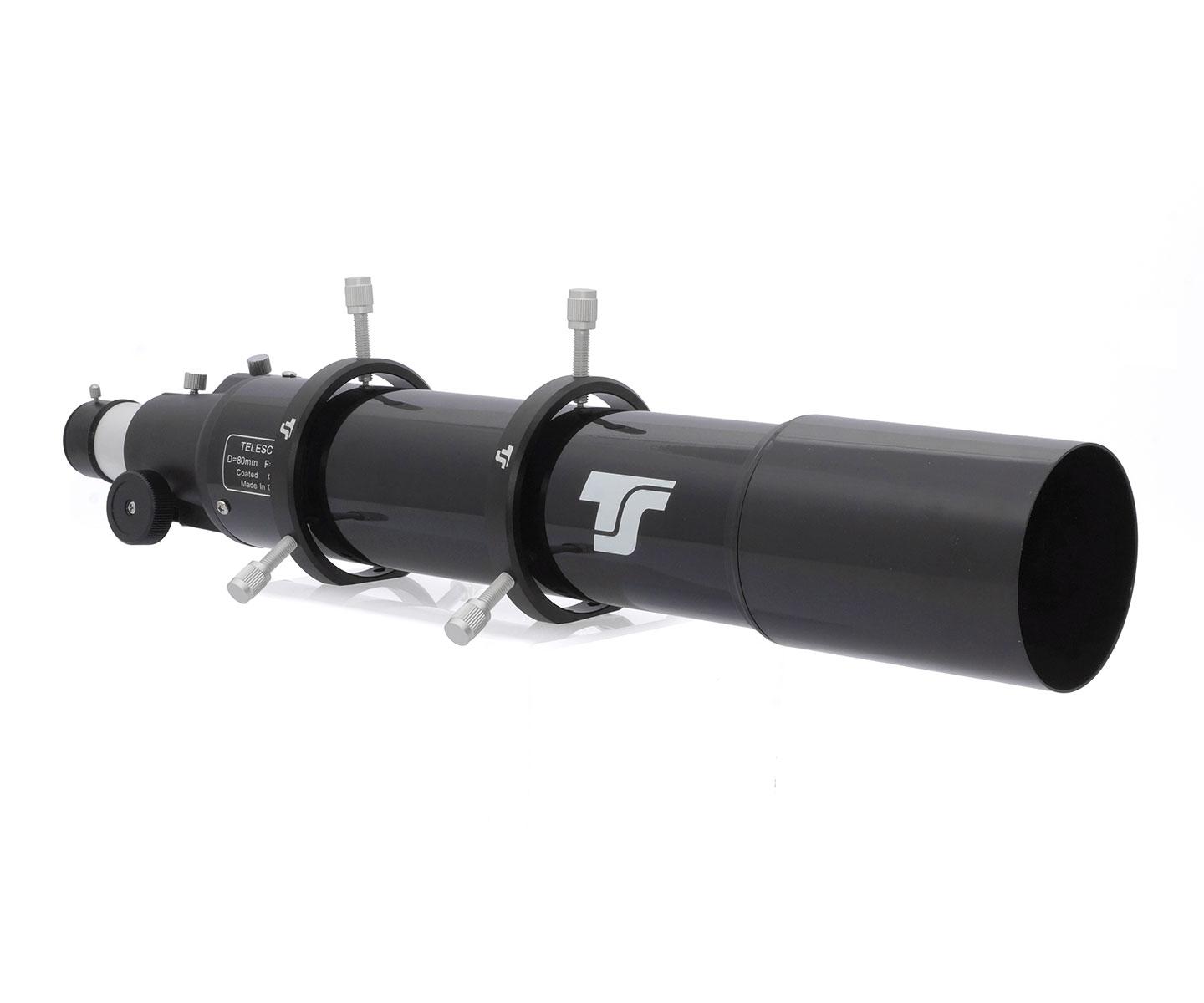 TS-Optics Guiding Scope 80/600 mm with adjustable tube rings [EN] 