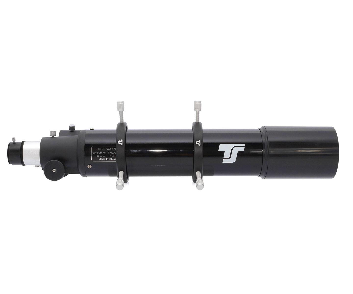  TS-Optics Guiding Scope 80/600 mm with adjustable tube rings [EN] 