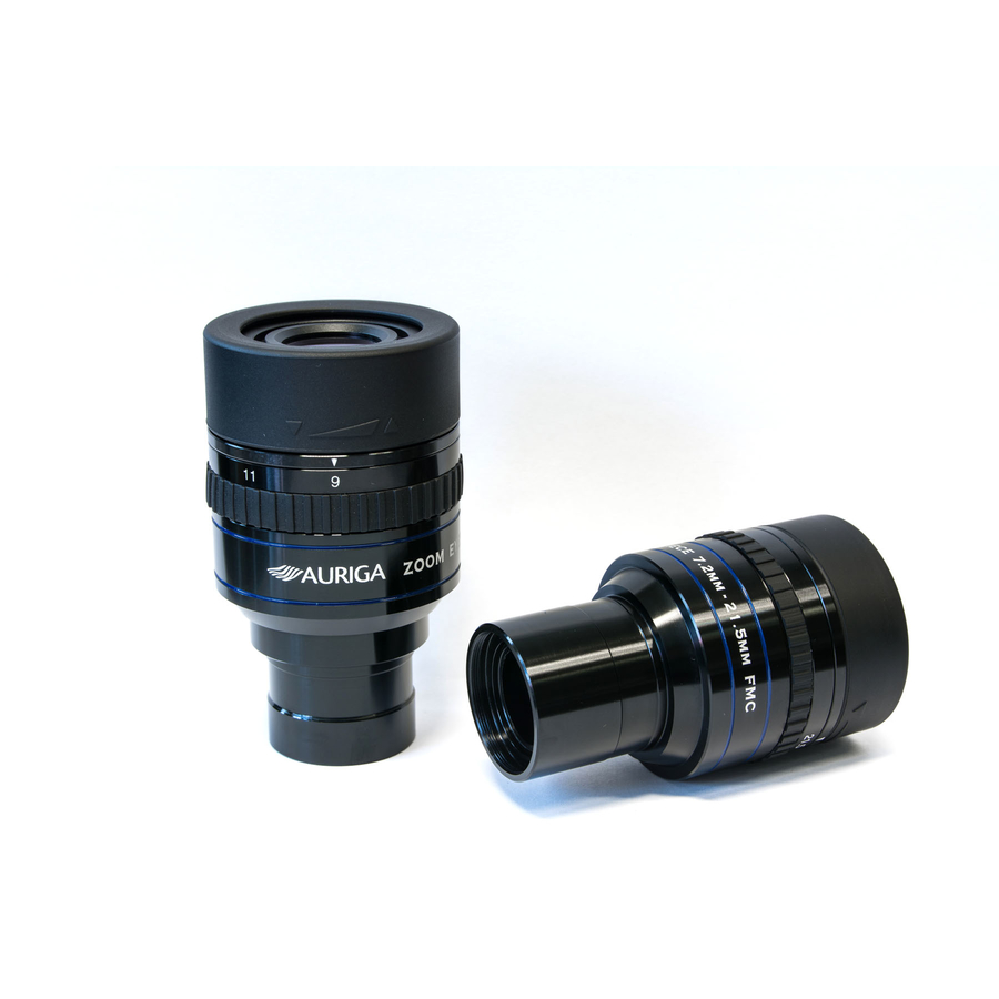  Oculare zoom 9mm-27mm con 7 elementi in 4 gruppi, barilotto da 31.8mm e paraluce Twist-Cup 