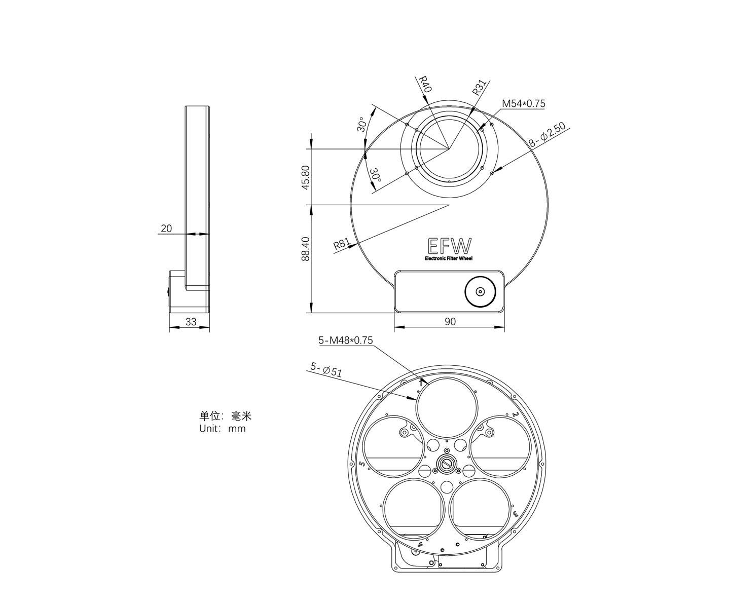 Ruota porta filtri Zwo Efw 5 posizioni 2"