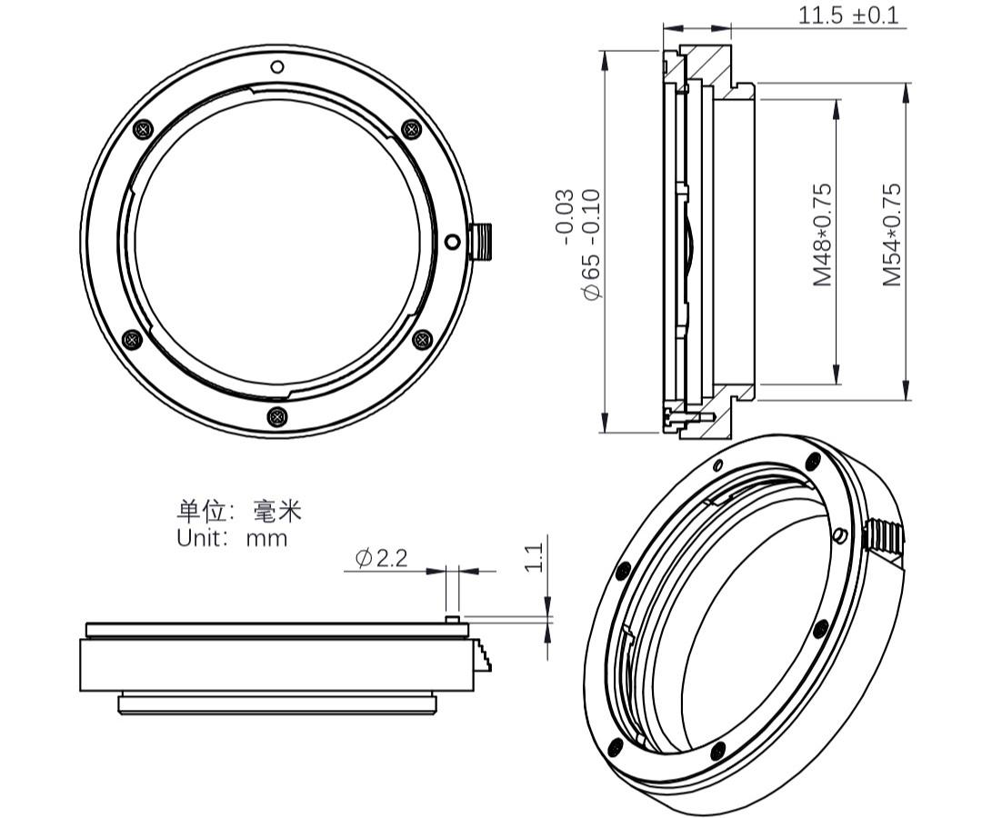   ZWO Canon EOS Lens Adapter for 2" EFW Filter Wheels [EN]  